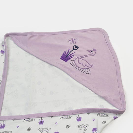 BABY WRAPPING SHEET | PURPLE DUCK H053