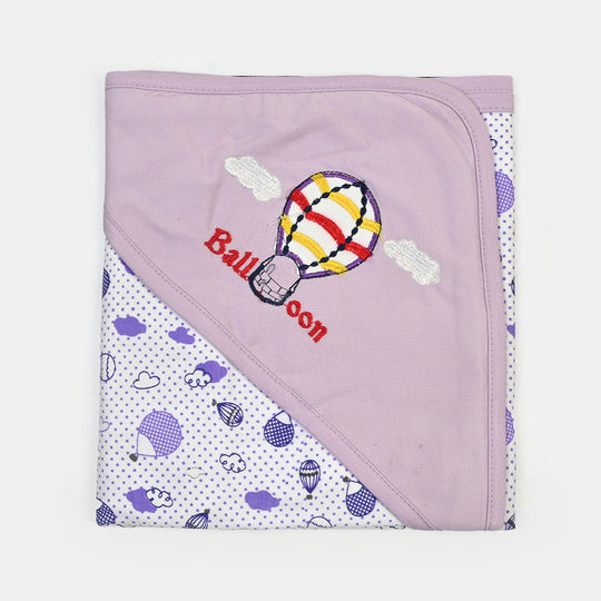 BABY WRAPPING SHEET | PURPLE BALLOON  H053