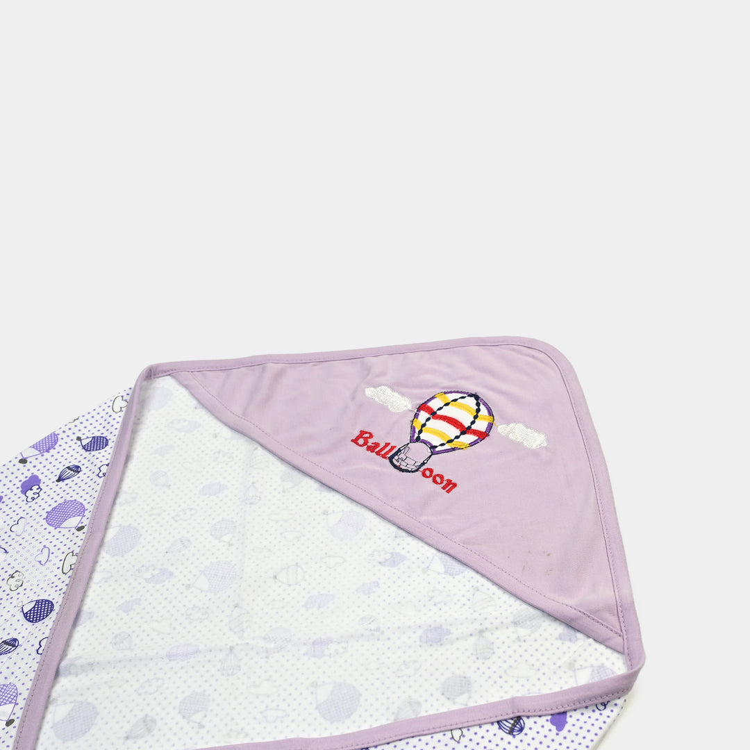 BABY WRAPPING SHEET | PURPLE BALLOON  H053