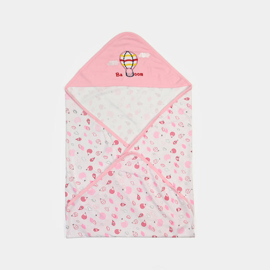BABY WRAPPING SHEET | L.PINK BALLOON H053