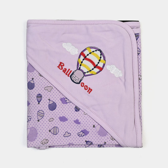BABY WRAPPING SHEET | D.PURPLE BALLOON H053