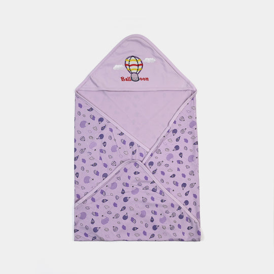 BABY WRAPPING SHEET | D.PURPLE BALLOON H053