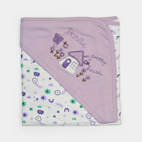 BABY WRAPPING SHEET | PURPLE FLOWER H053