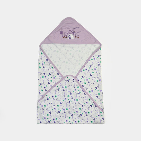 BABY WRAPPING SHEET | PURPLE FLOWER H053