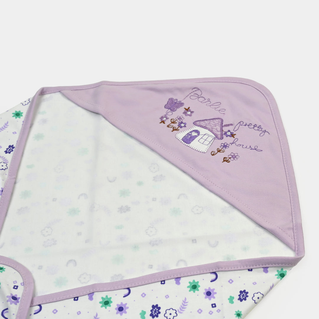 BABY WRAPPING SHEET | PURPLE FLOWER H053