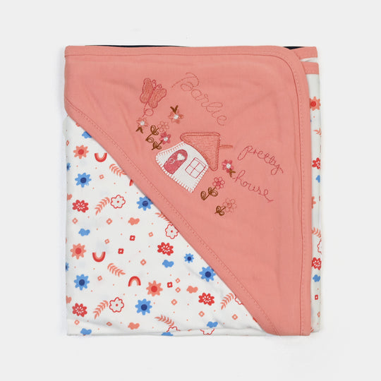 BABY WRAPPING SHEET | PEACH FLOWER H053