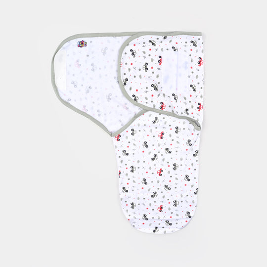 Baby Swaddle with Cap & Mittens Set