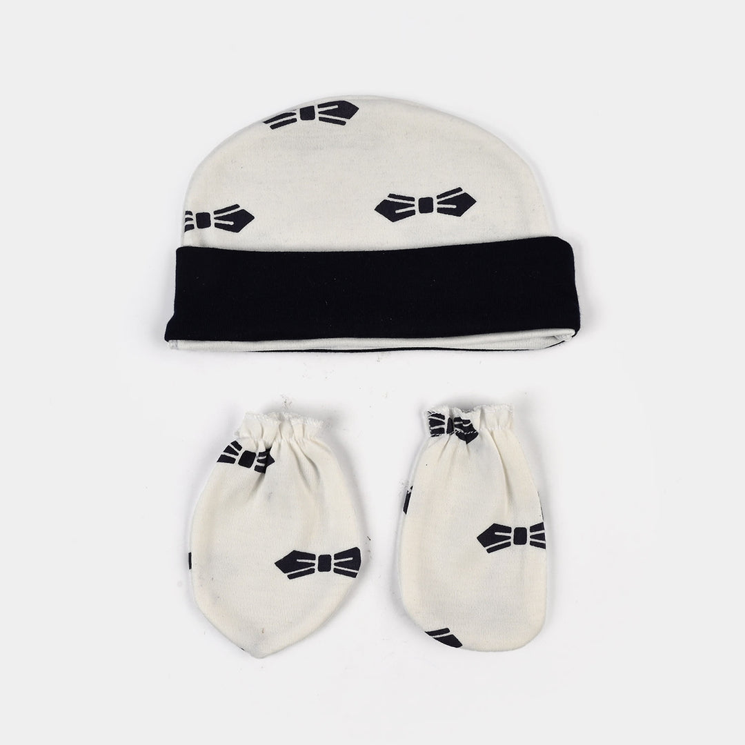 Baby Swaddle with Cap & Mittens Set