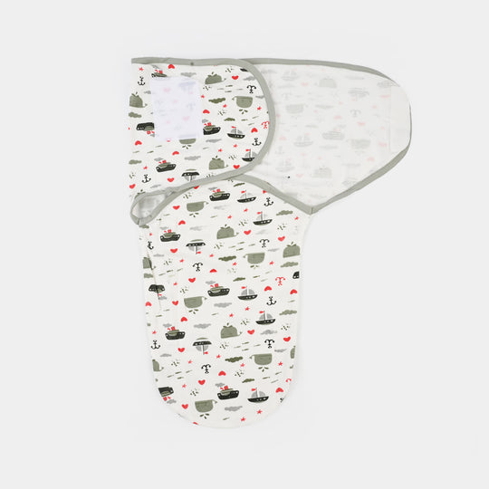 Baby Swaddle with Cap & Mittens Set