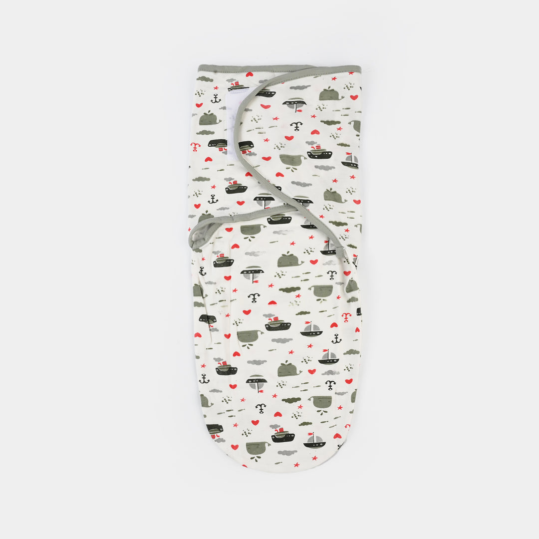Baby Swaddle with Cap & Mittens Set