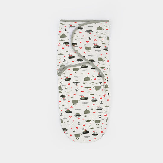 Baby Swaddle with Cap & Mittens Set