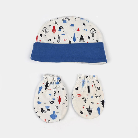 Baby Swaddle with Cap & Mittens Set