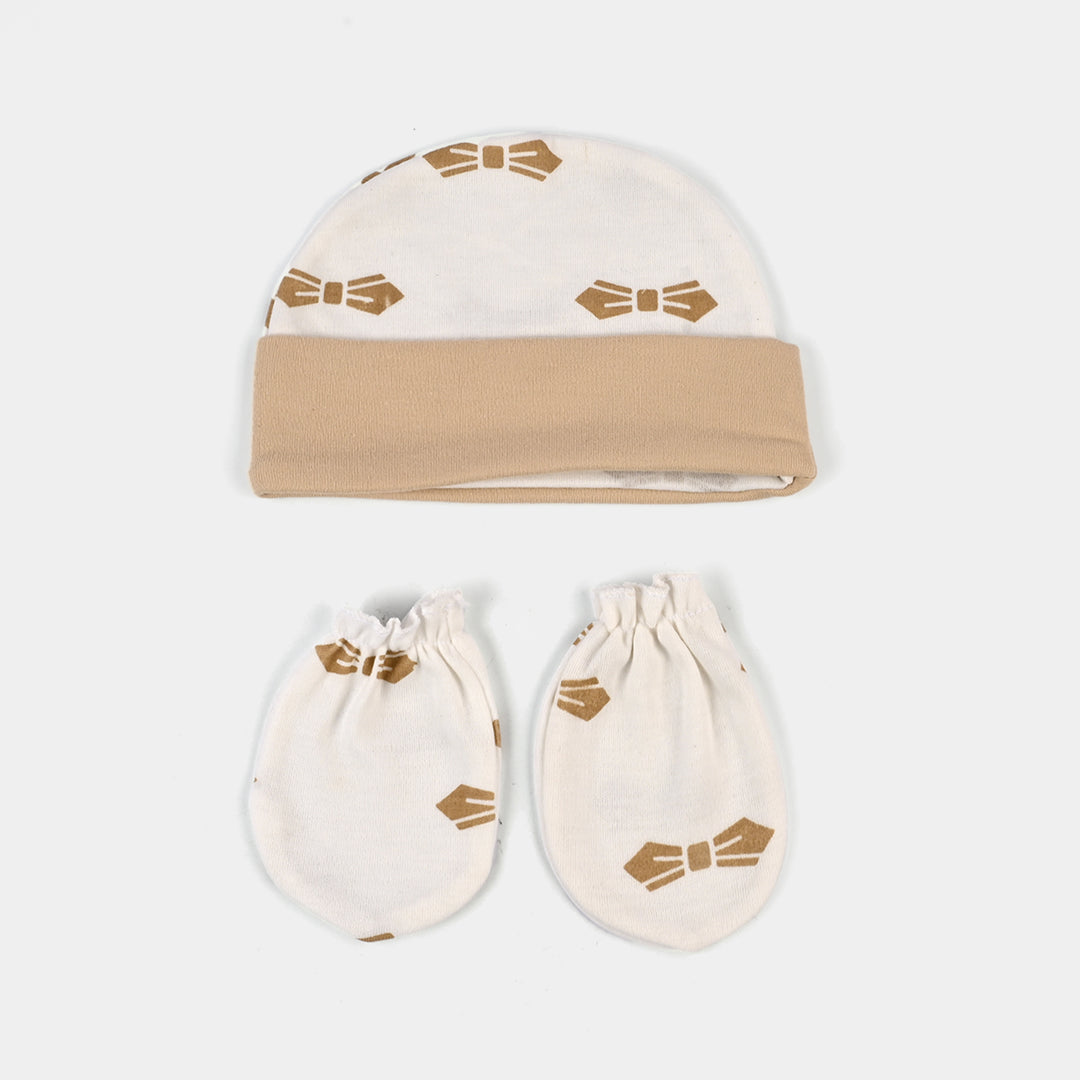 Baby Swaddle with Cap & Mittens Set