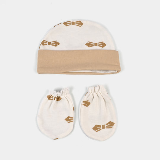 Baby Swaddle with Cap & Mittens Set