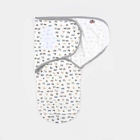 Baby Swaddle with Cap & Mittens Set