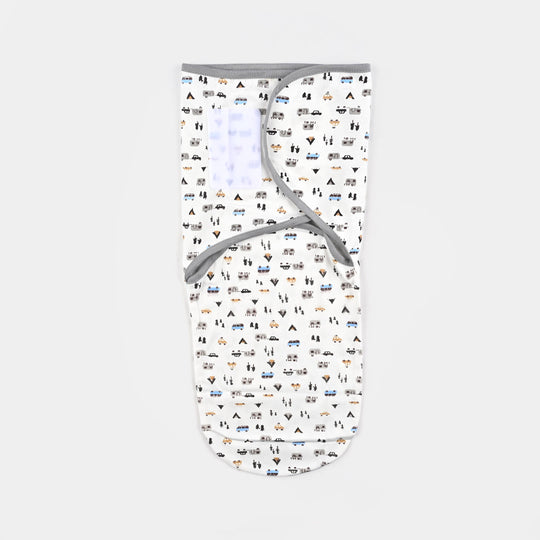 Baby Swaddle with Cap & Mittens Set