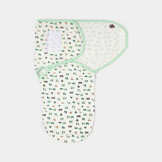 Baby Swaddle with Cap & Mittens Set