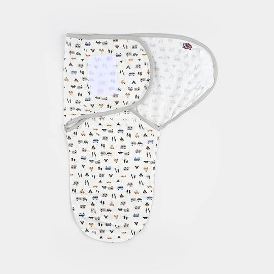 Baby Swaddle with Cap & Mittens Set