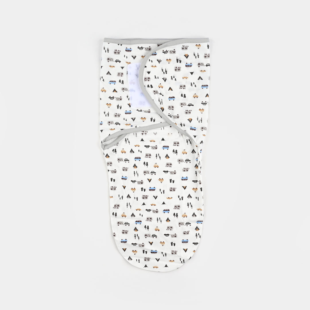 Baby Swaddle with Cap & Mittens Set