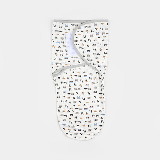 Baby Swaddle with Cap & Mittens Set