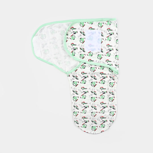 Baby Swaddle with Cap & Mittens Set