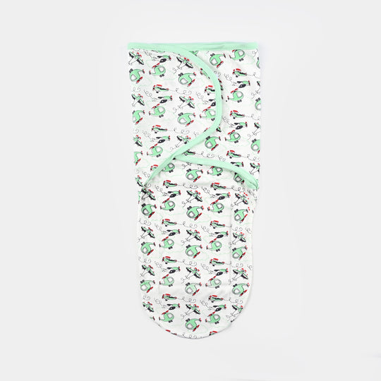 Baby Swaddle with Cap & Mittens Set