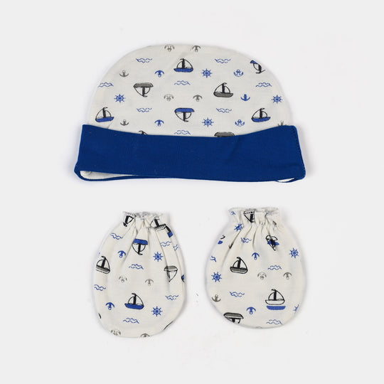 Baby Swaddle with Cap & Mittens Set