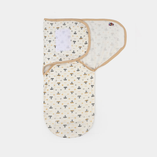 Baby Swaddle with Cap & Mittens Set