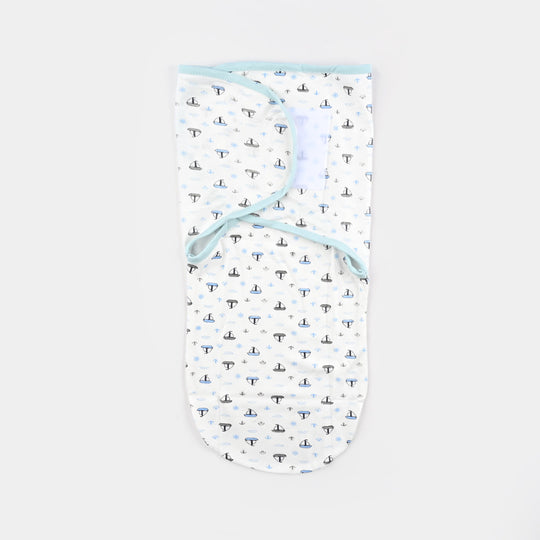 Baby Swaddle with Cap & Mittens Set