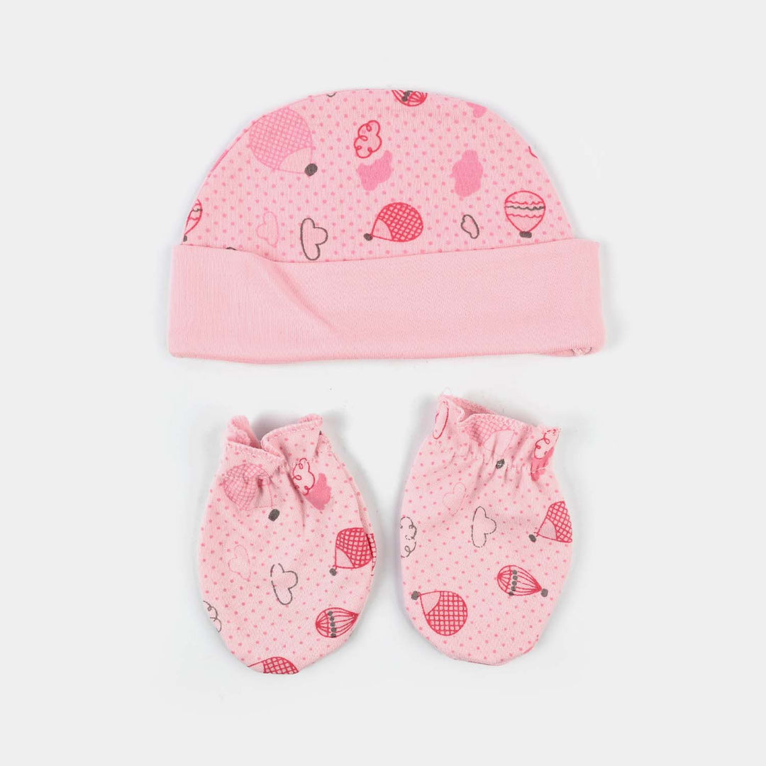 Baby Swaddle with Cap & Mittens Set