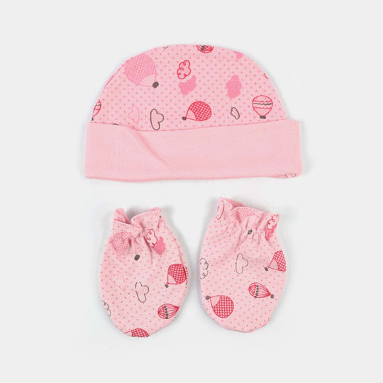 Baby Swaddle with Cap & Mittens Set