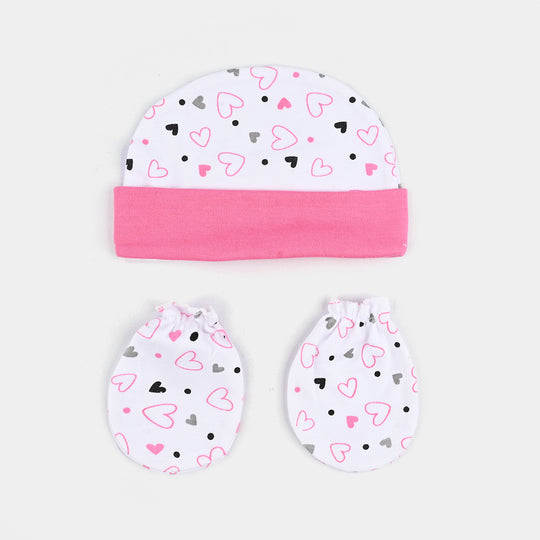 Baby Swaddle with Cap & Mittens Set