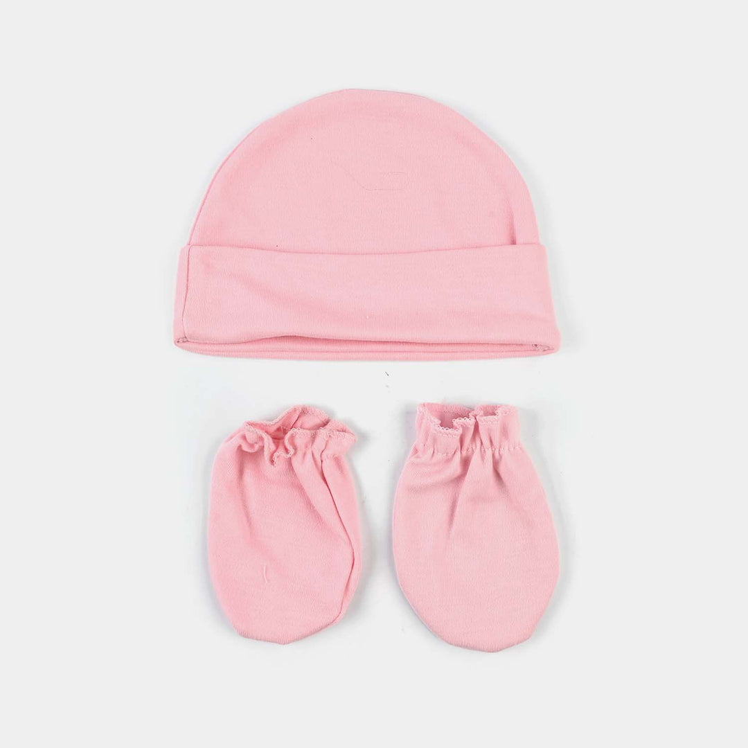 Baby Swaddle with Cap & Mittens Set