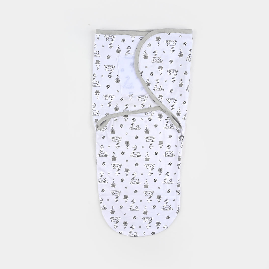 Baby Swaddle with Cap & Mittens Set