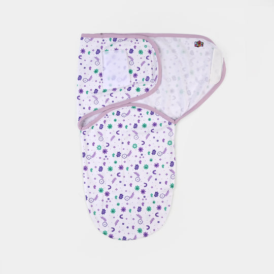 Baby Swaddle with Cap & Mittens Set
