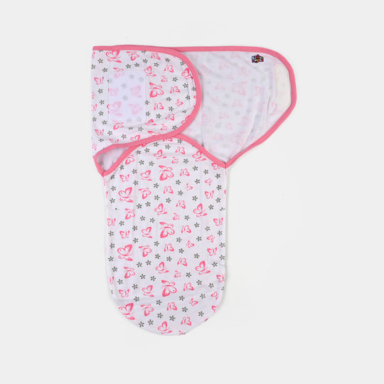 Baby Swaddle with Cap & Mittens Set