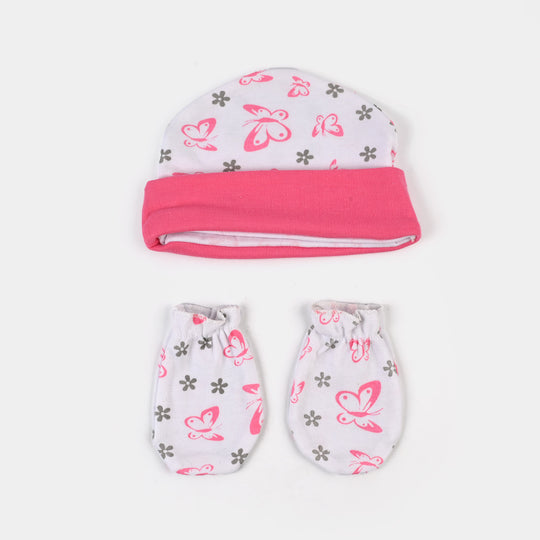 Baby Swaddle with Cap & Mittens Set