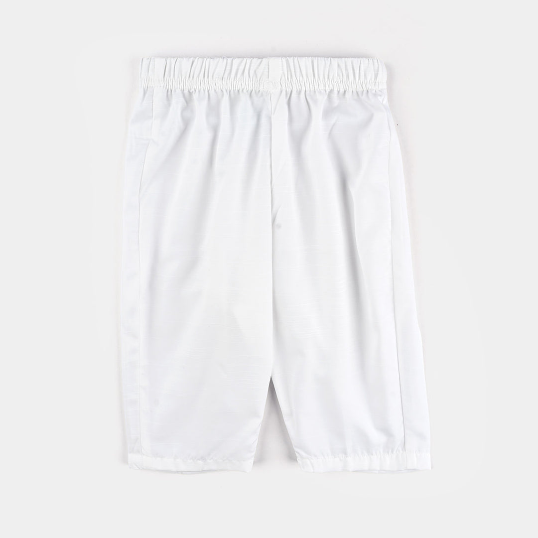 Infant Boys Poly Viscose 3 Piece Suit-White