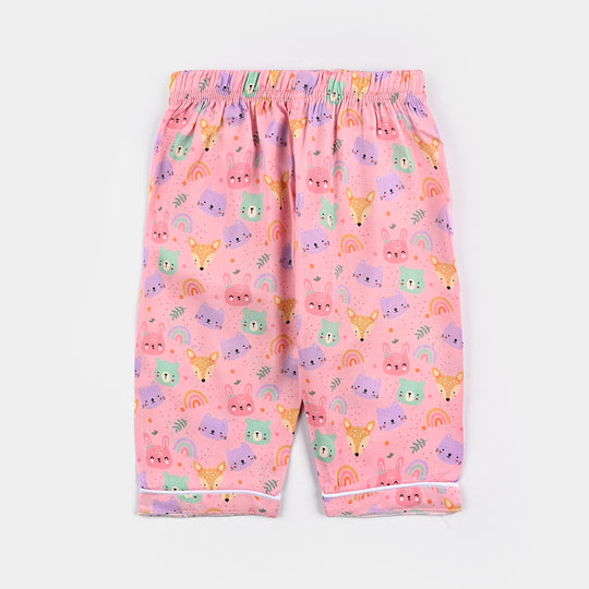 Infant Girls Viscose Nightwear Jungle Friends-Multi