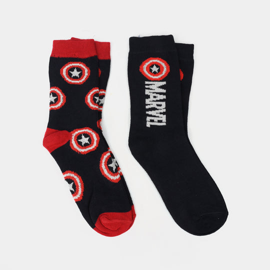 Boys Pack of 2 Socks-Navy Blue