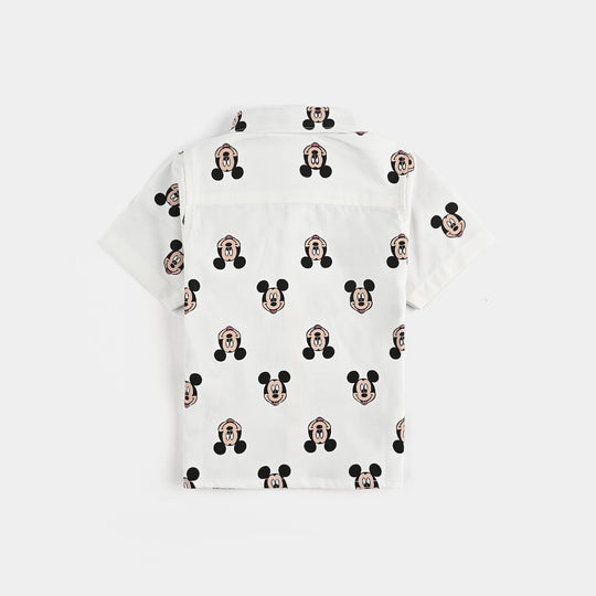 Infant Boys Oxford Basic Casual Shirt - WHITE