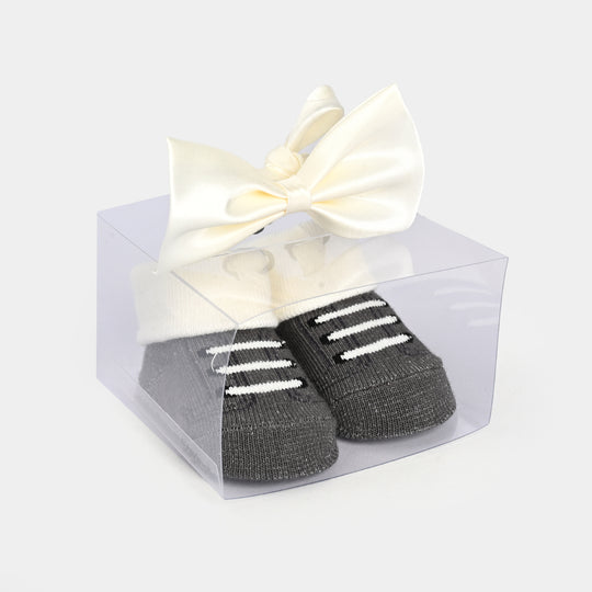 BABY BOOTIES AND HEADBANDS 6PCS SET