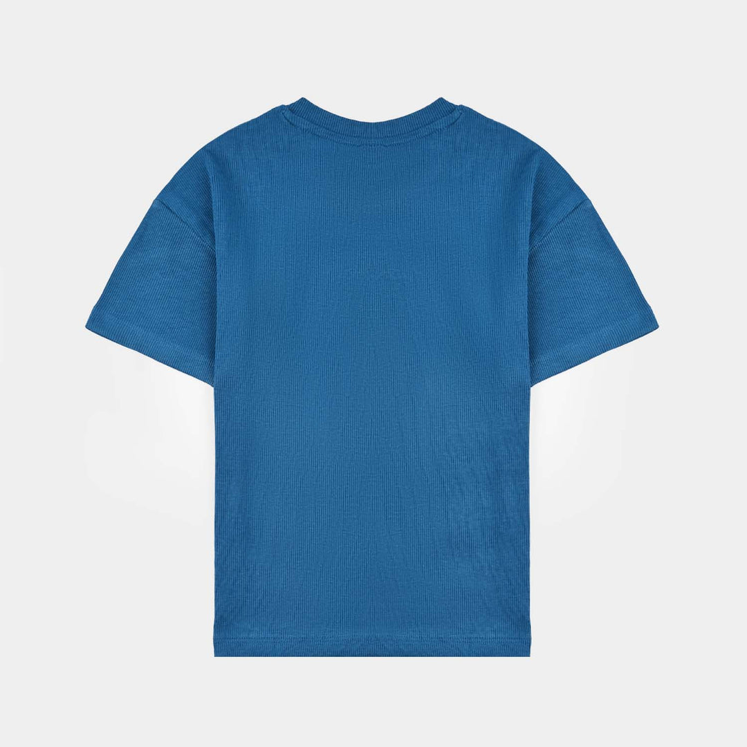 Boys Rib T-Shirt H/S BORN TO RIDE