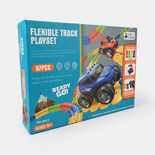 Flexible Dynamic Car Track Playset | 97Pcs