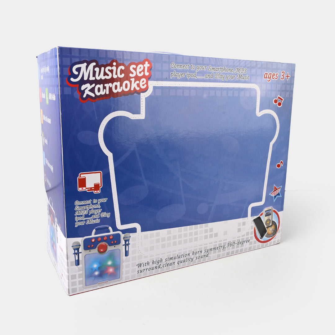 Musical Set Karaoke Microphone with Lights for Kids
