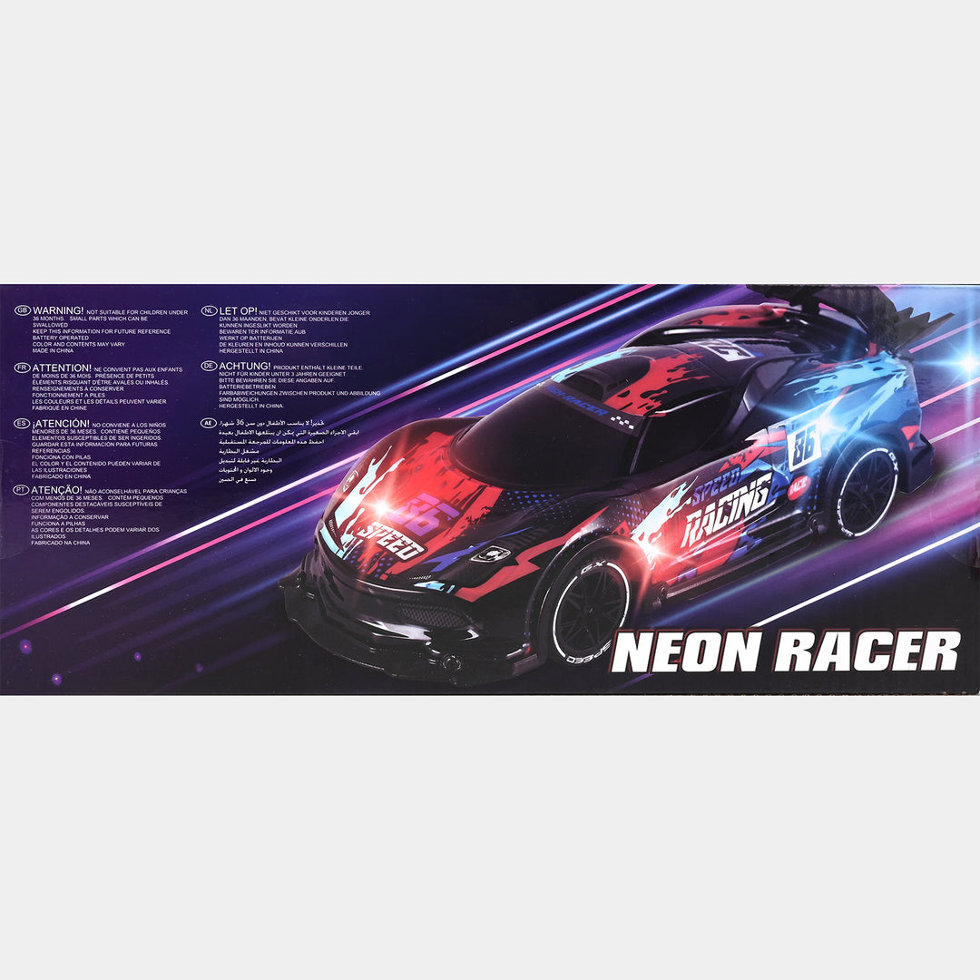 Neon Racer Remote Control Car for Kids