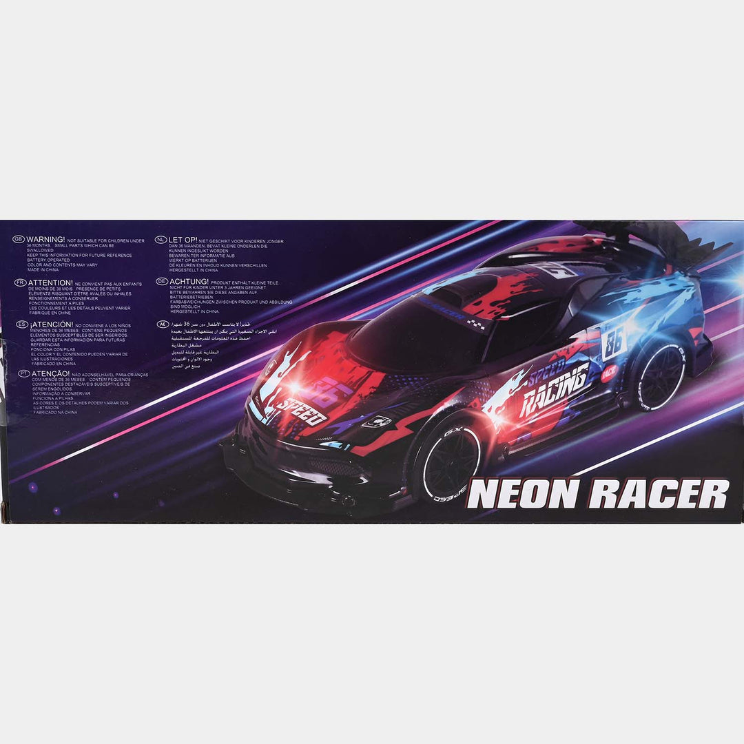 Neon Racer Remote Control Car for Kids