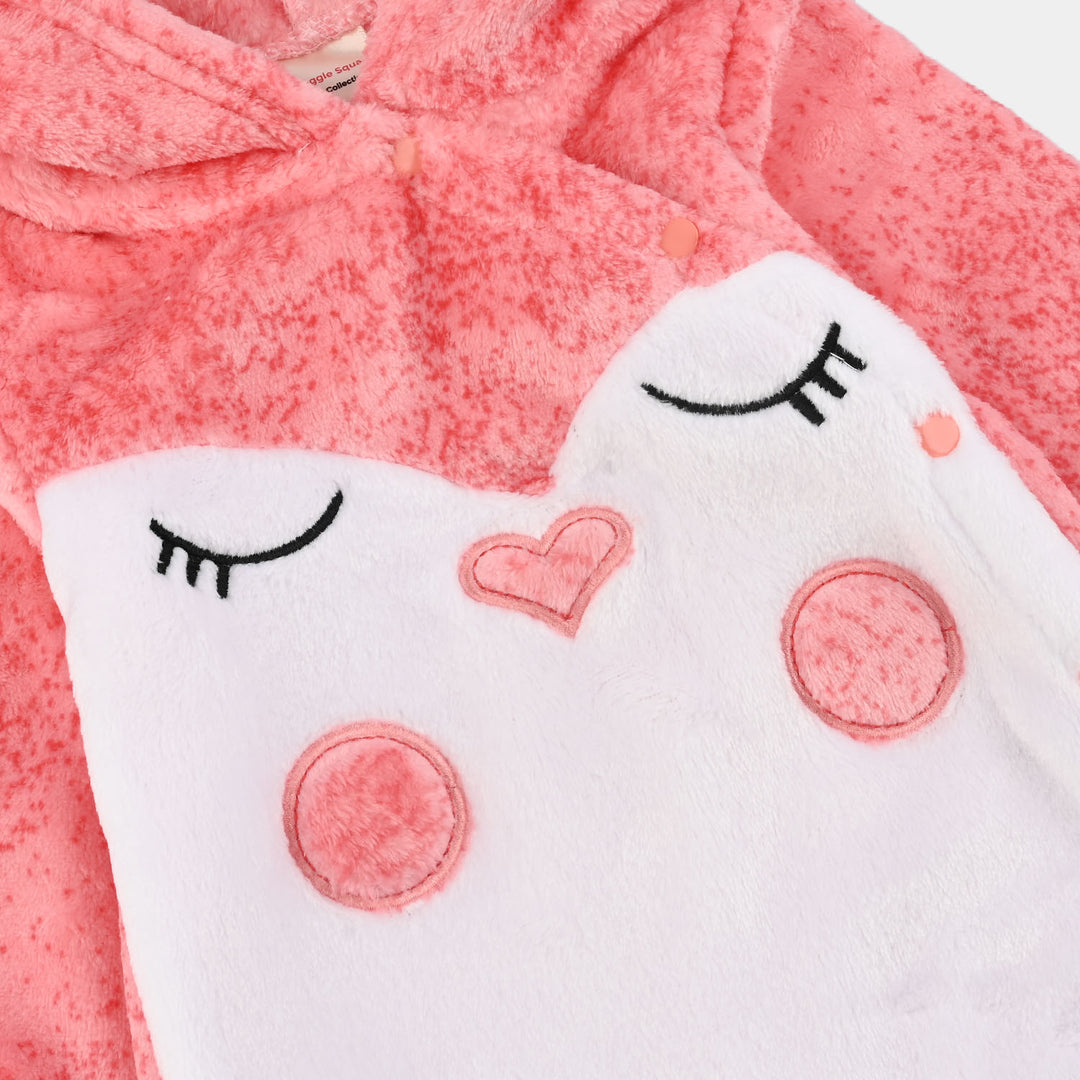 Infant Unisex Velour Romper-White