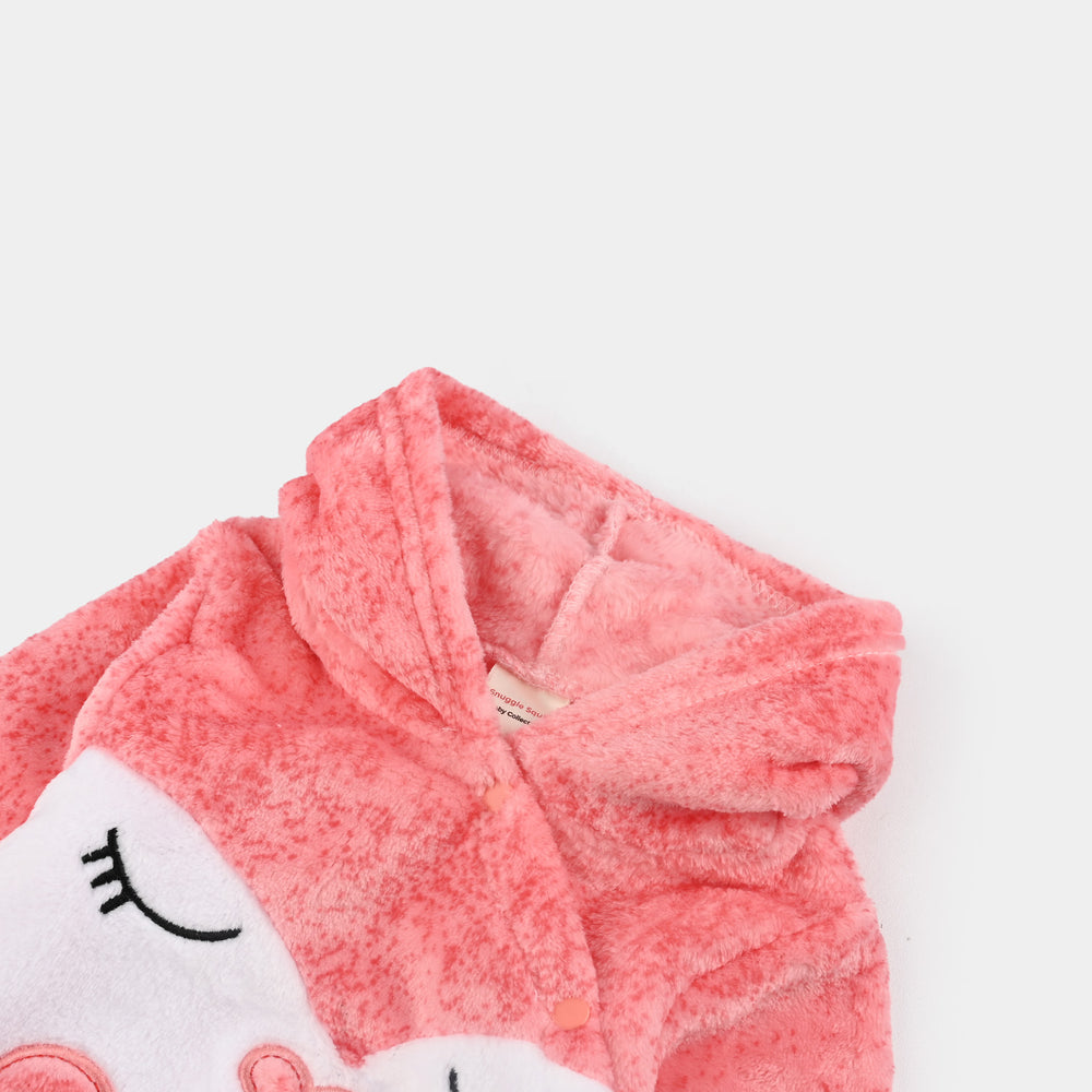 Infant Unisex Velour Romper-White