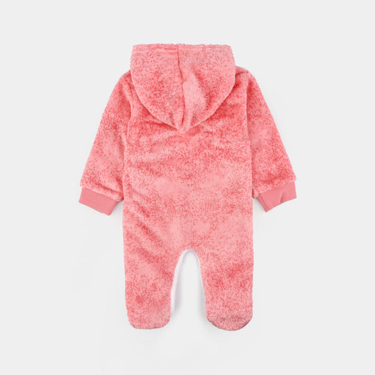 Infant Unisex Velour Romper-White